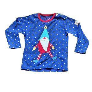 Frugi Baby Boy Tomte Appliqué Button Top 18-24 months